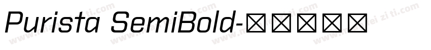 Purista SemiBold字体转换
